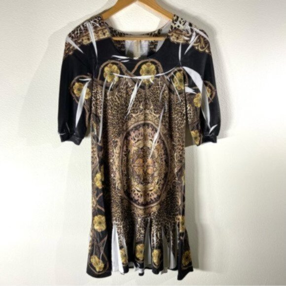 Vintage Girl Mini Dress with Rhinestone and Embellishments. Size S - Picture 1 of 8